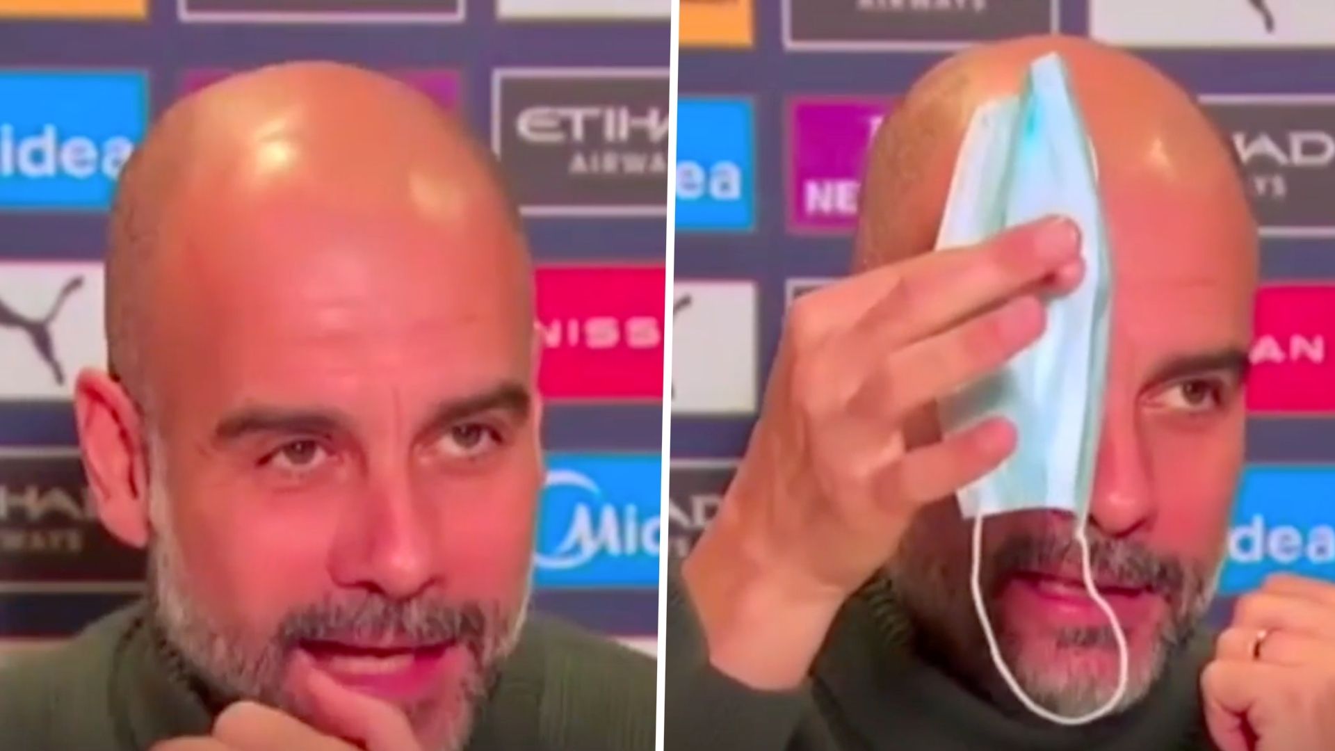 Guardiola mascherina