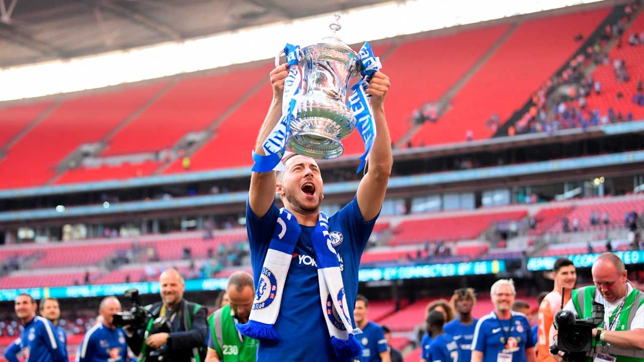Eden Hazard FA Cup Final Chelsea Manchester United