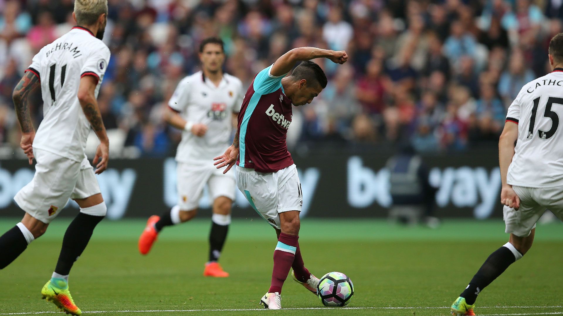 West Ham Manuel Lanzini Rabona 11092016