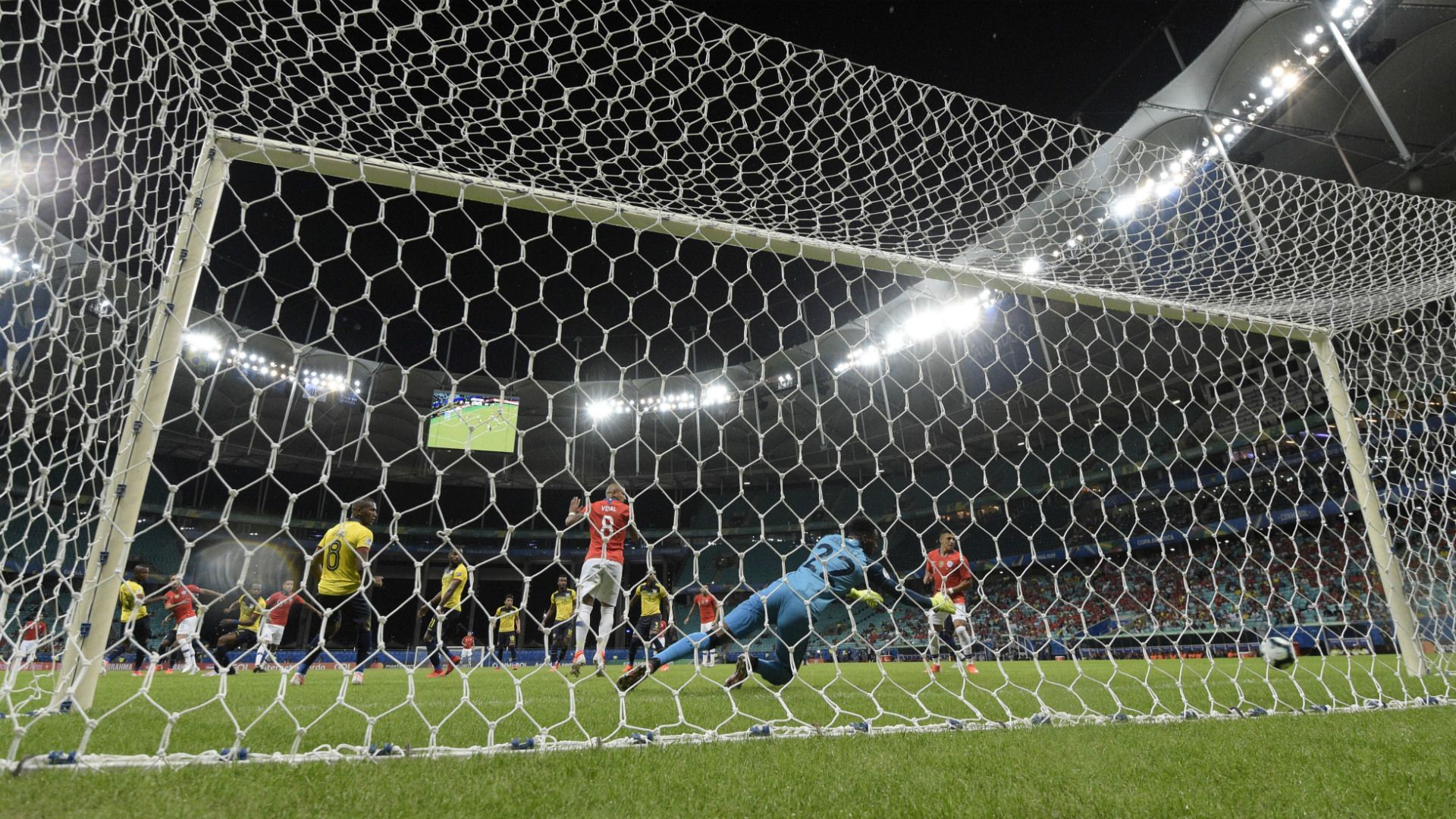 secuencia gol Fuenzalida 1 Chile Ecuador Copa America 21062019