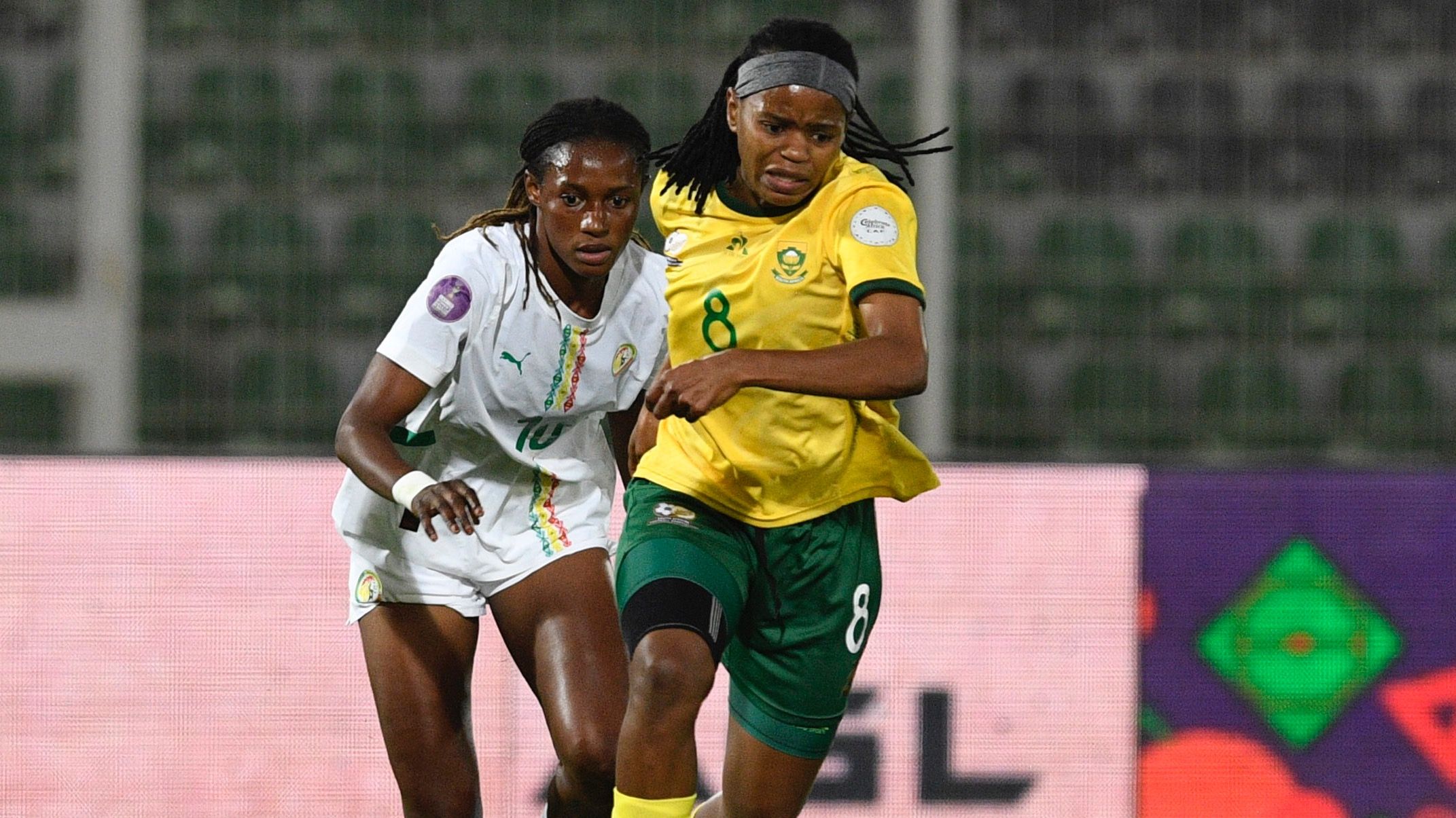 cropped-Hildah%20Magaia%20of%20Banyana%20Banyana Defending Women’s Africa Cup of Nations champions Banyana Banyana survive Senegal scare to set up blockbuster semi-final against Nigeria