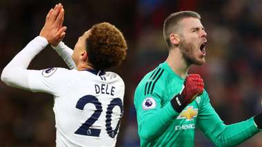 Dele Alli David de Gea Tottenham Manchester United Premier League 130119