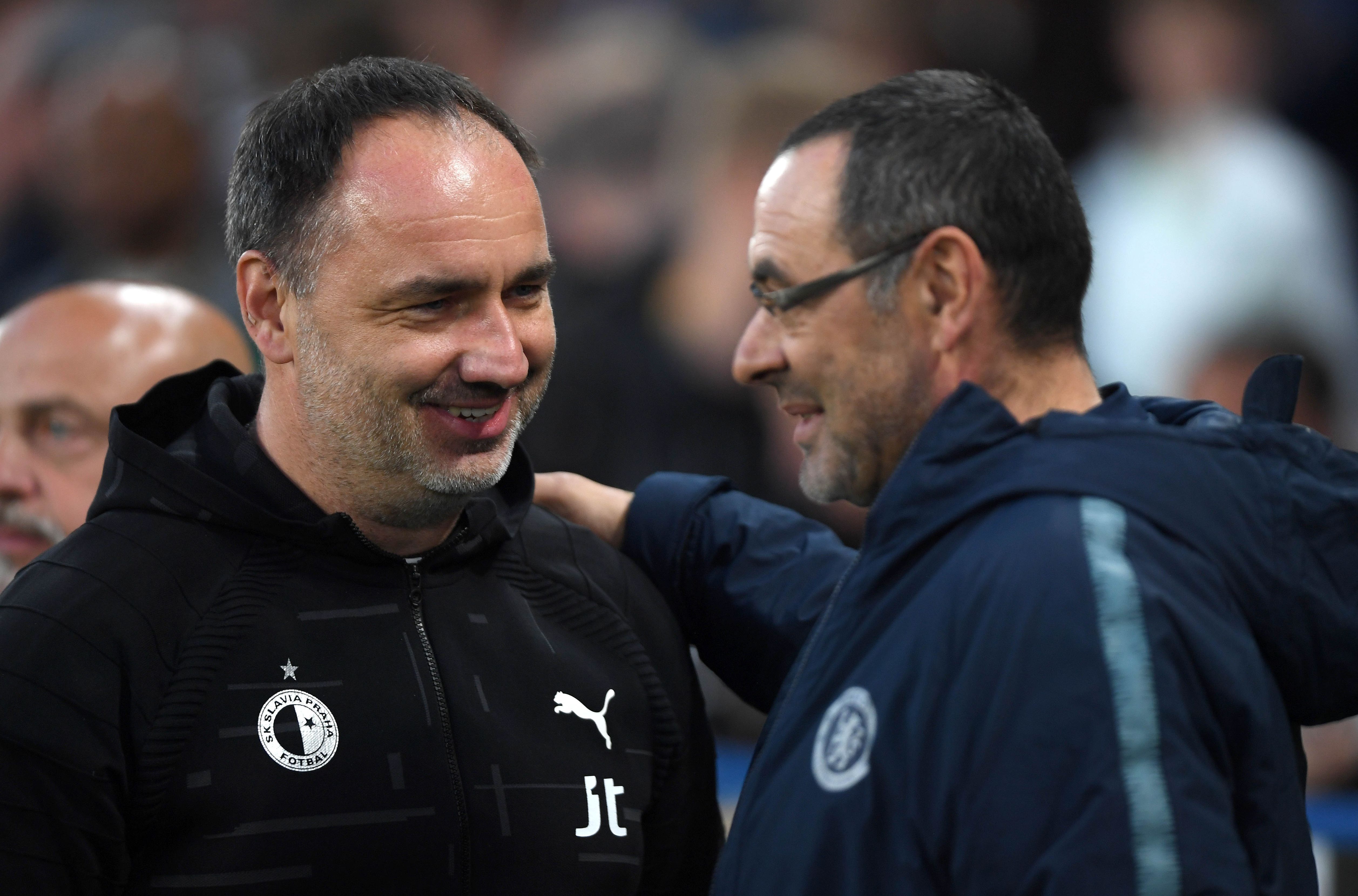 Jindirch Trpisovsky Slavia Praha Coach vs. Maurizio Sarri