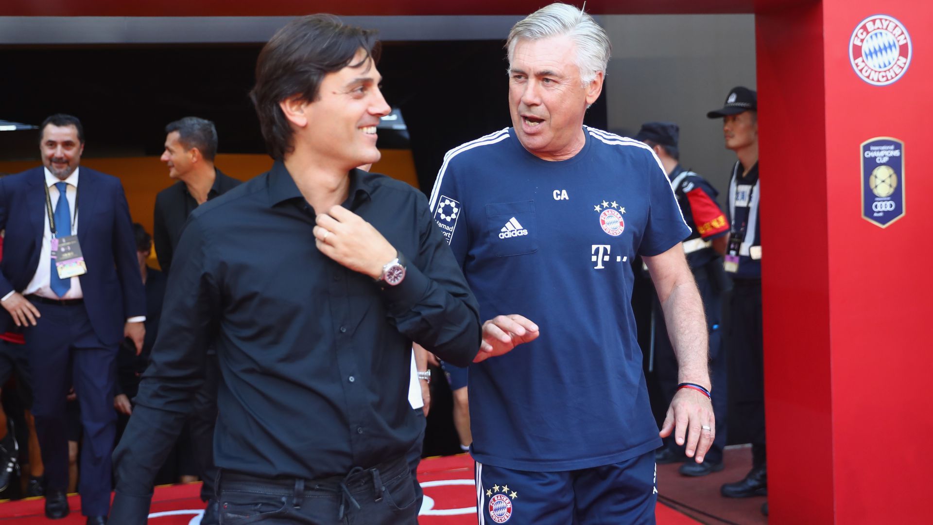 Carlo Ancelotti, Vincenzo Montella - Bayern Munich-Milan