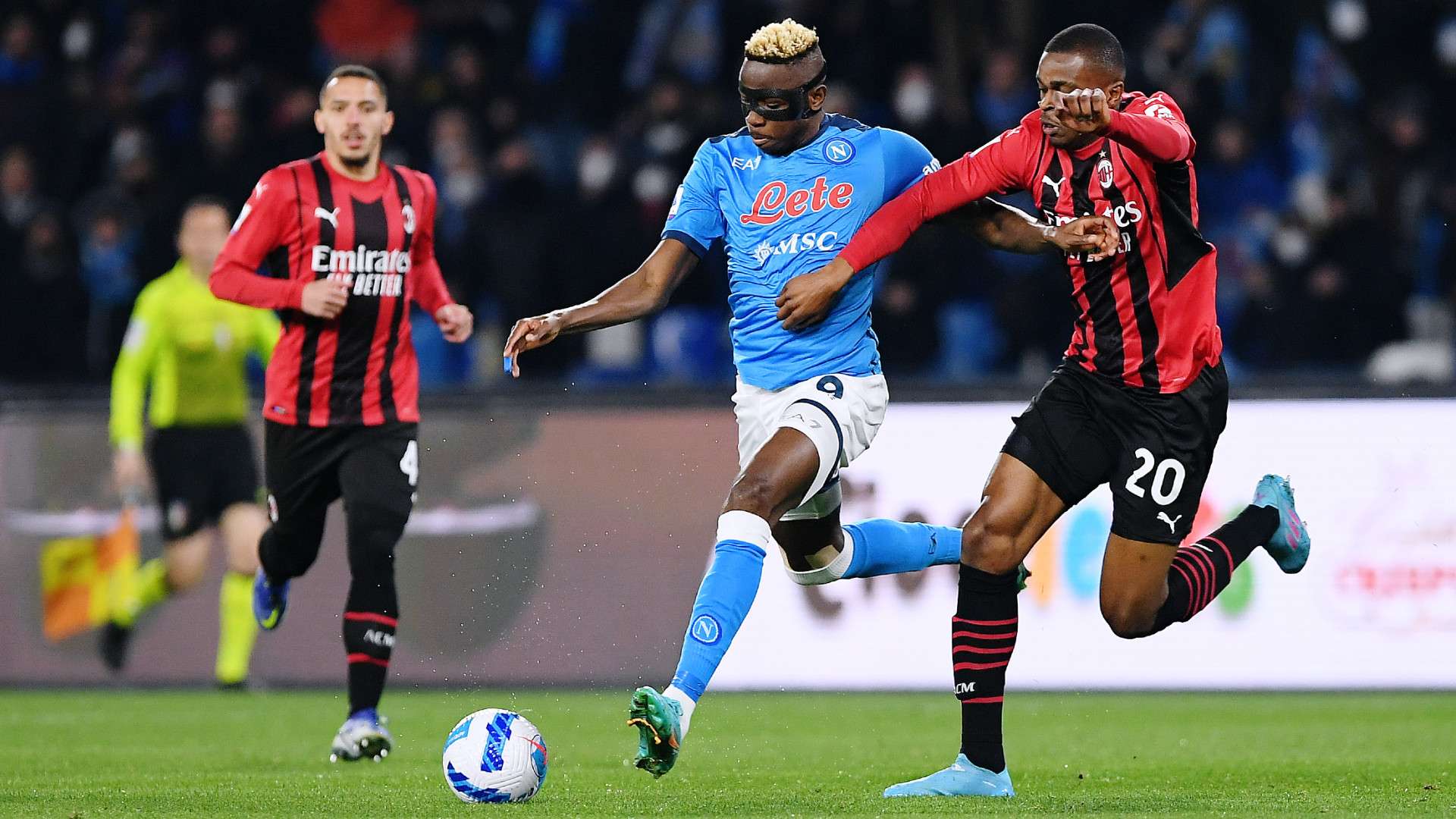 Osimhen Kalulu Napoli Milan Serie A