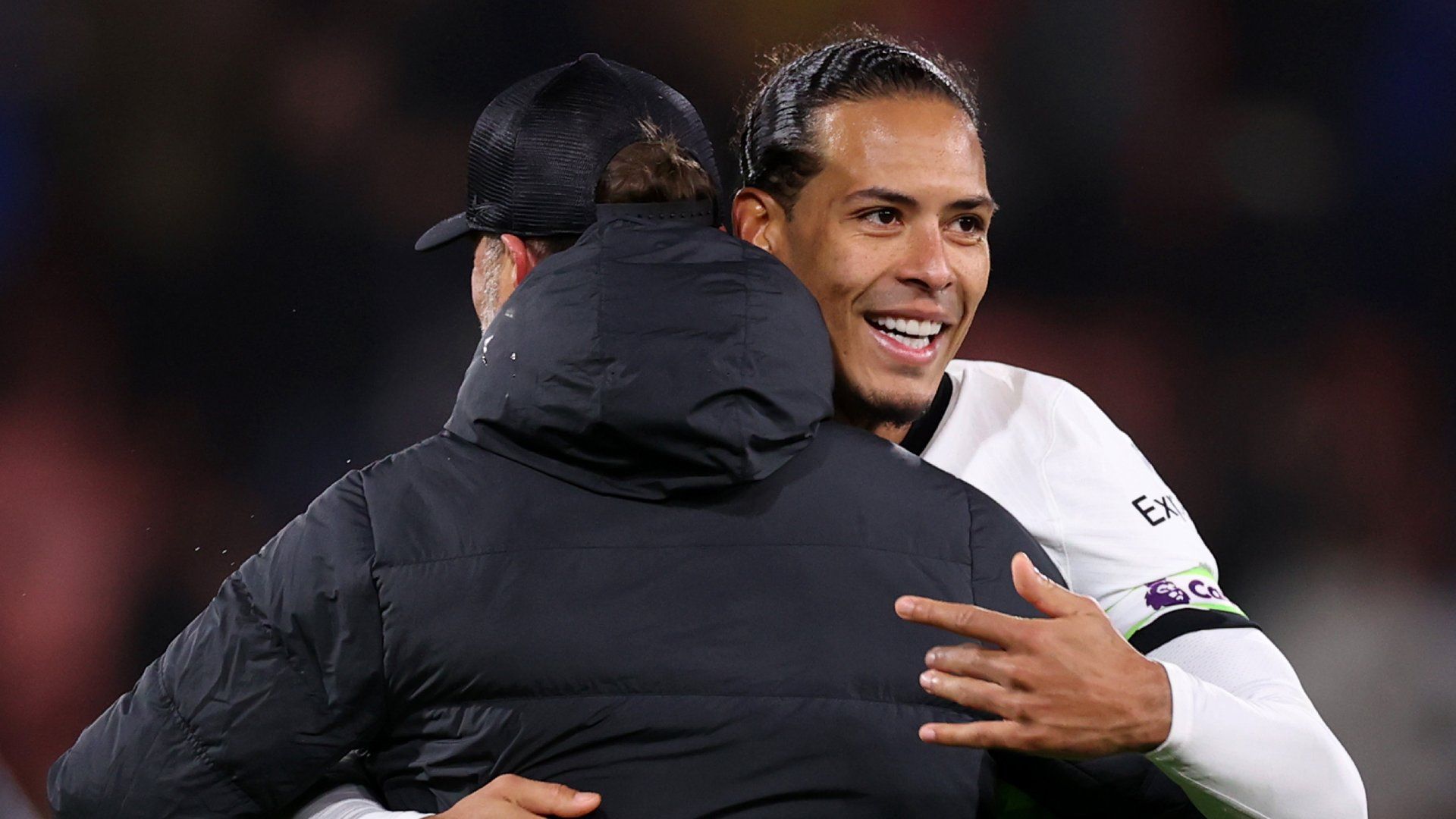 Virgil van Dijk Jurgen Klopp Liverpool 2024