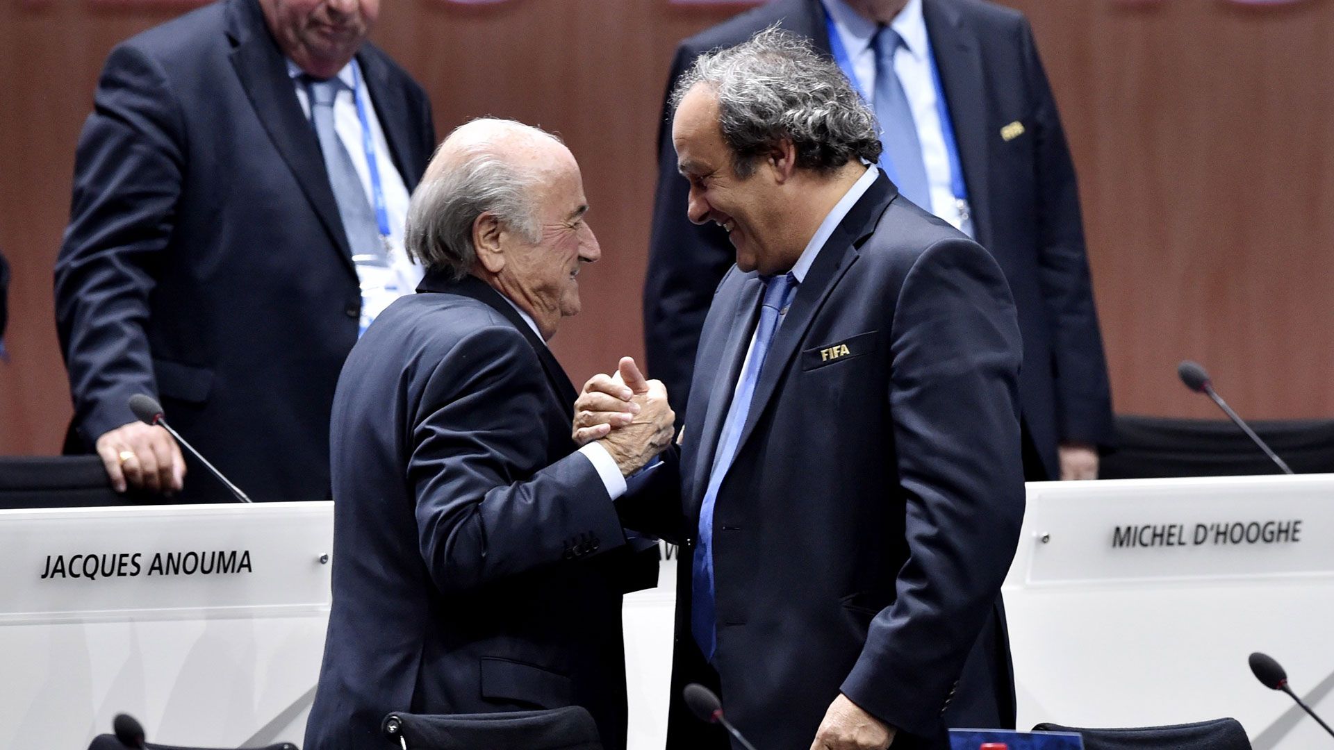 Joseph Blatter Michel Platini 29052015