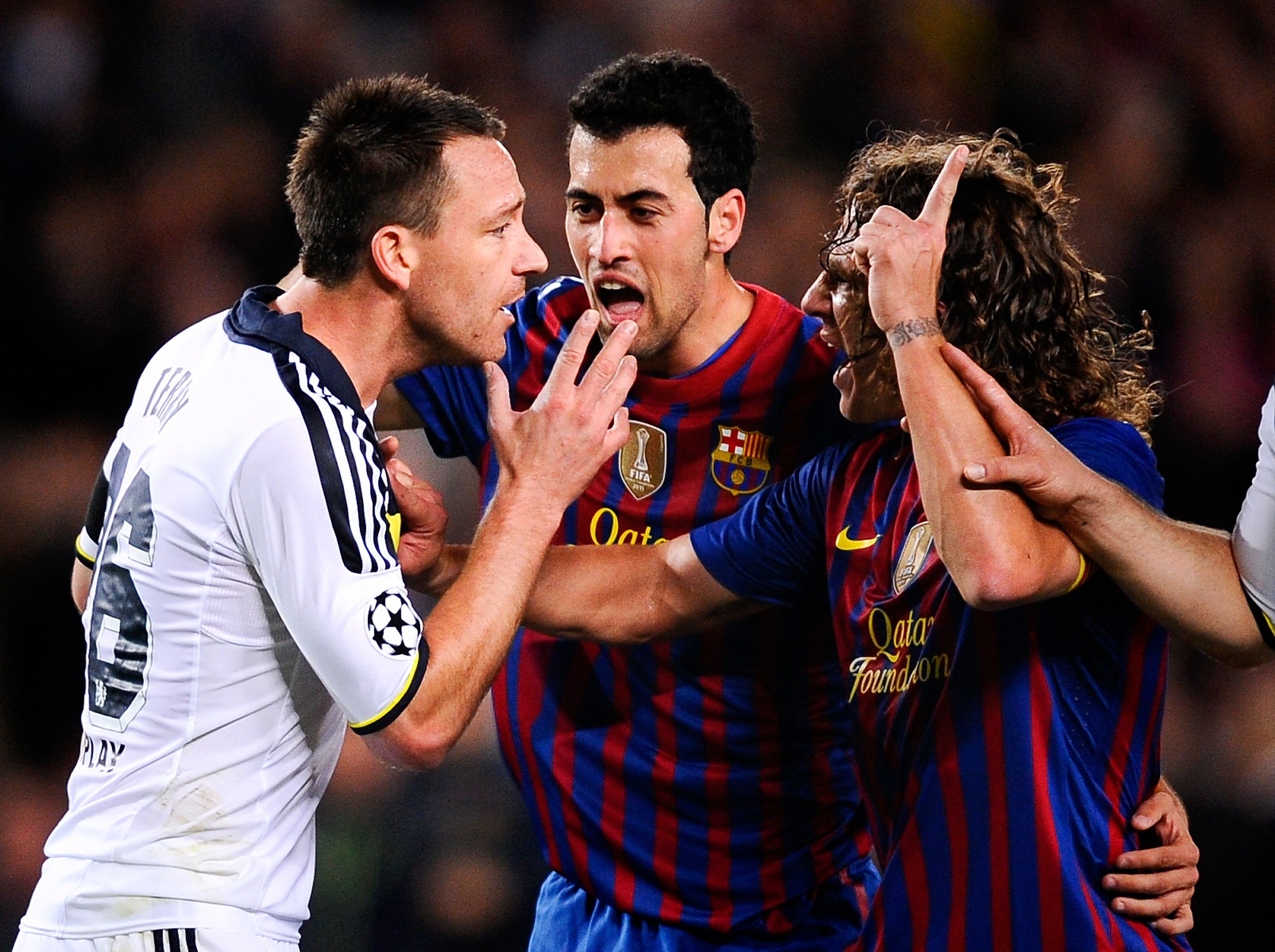 John Terry Sergio Busquets Carles Puyol