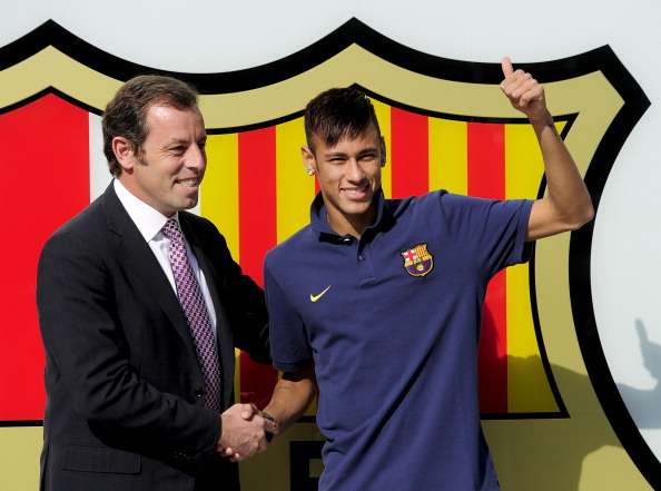 Sandro Rosell Neymar FC Barcelona 06032013