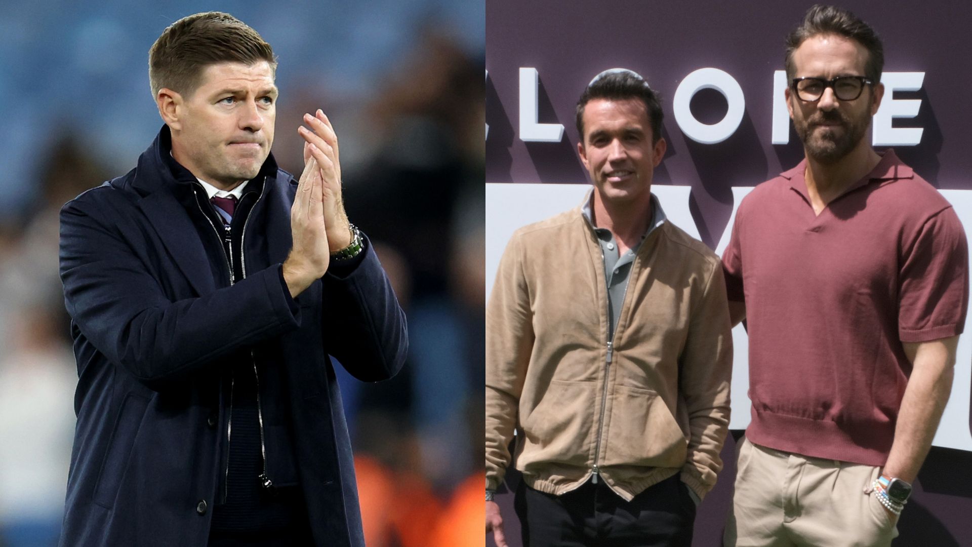 Steven Gerrard Ryan Reynolds Rob McElhenney