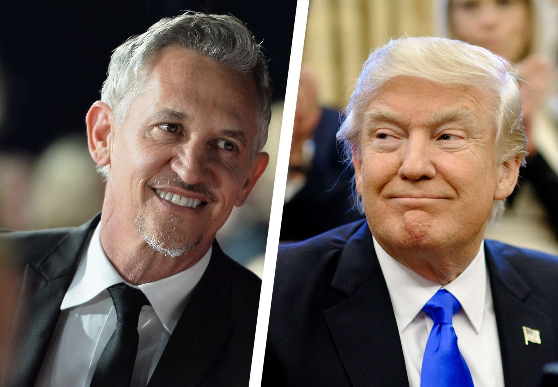 Gary Lineker Donald Trump split