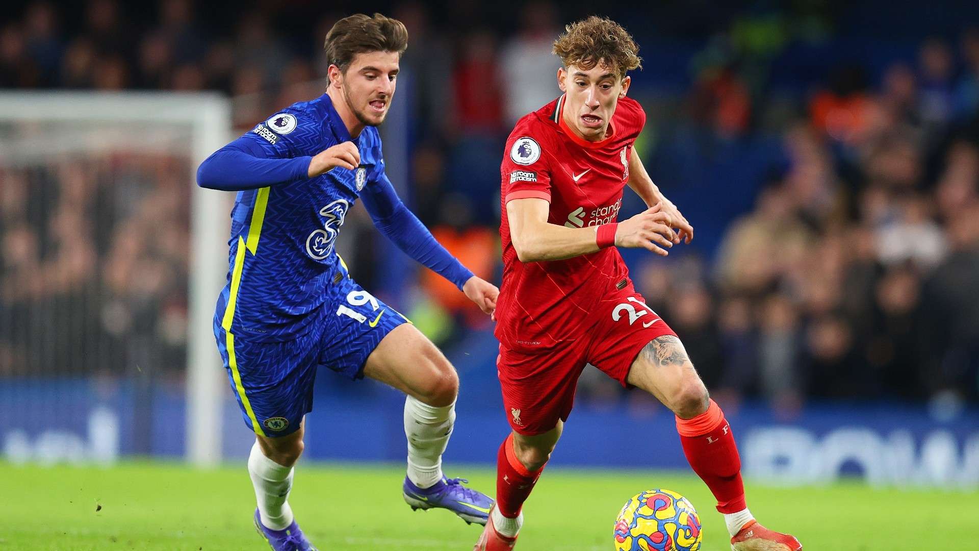 Mason Mount Kostas Tsimikas Chelsea Liverpool 2021-22