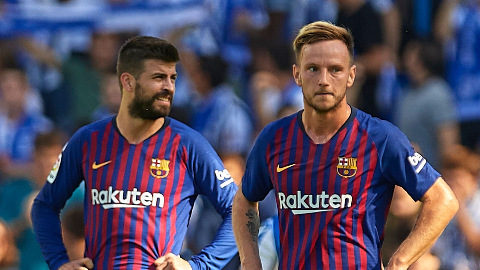 Gerard Pique Ivan Rakitic Barcelona 15092018