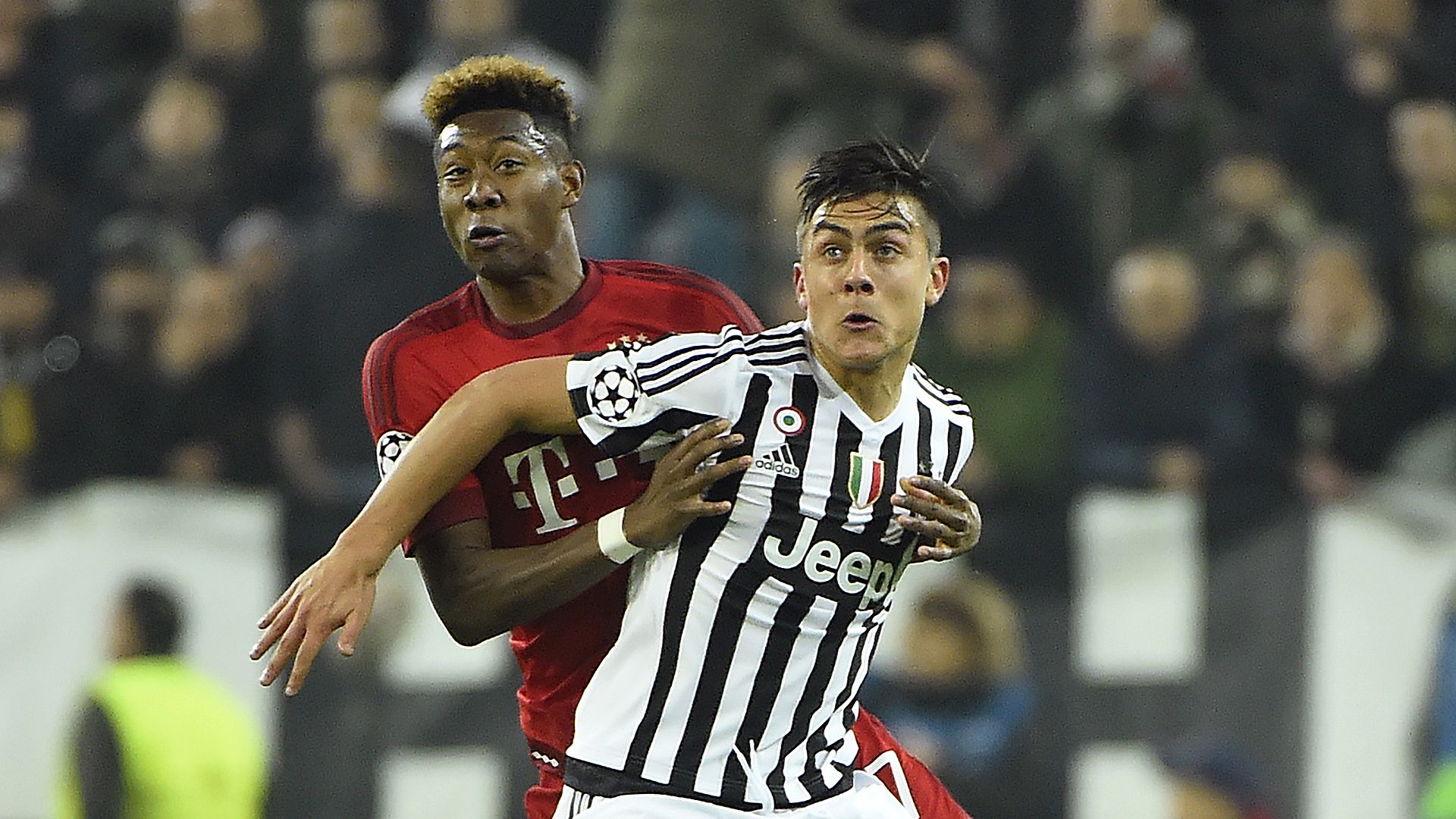 David Alaba Paulo Dybala FC Bayern Juventus Turin 02232016