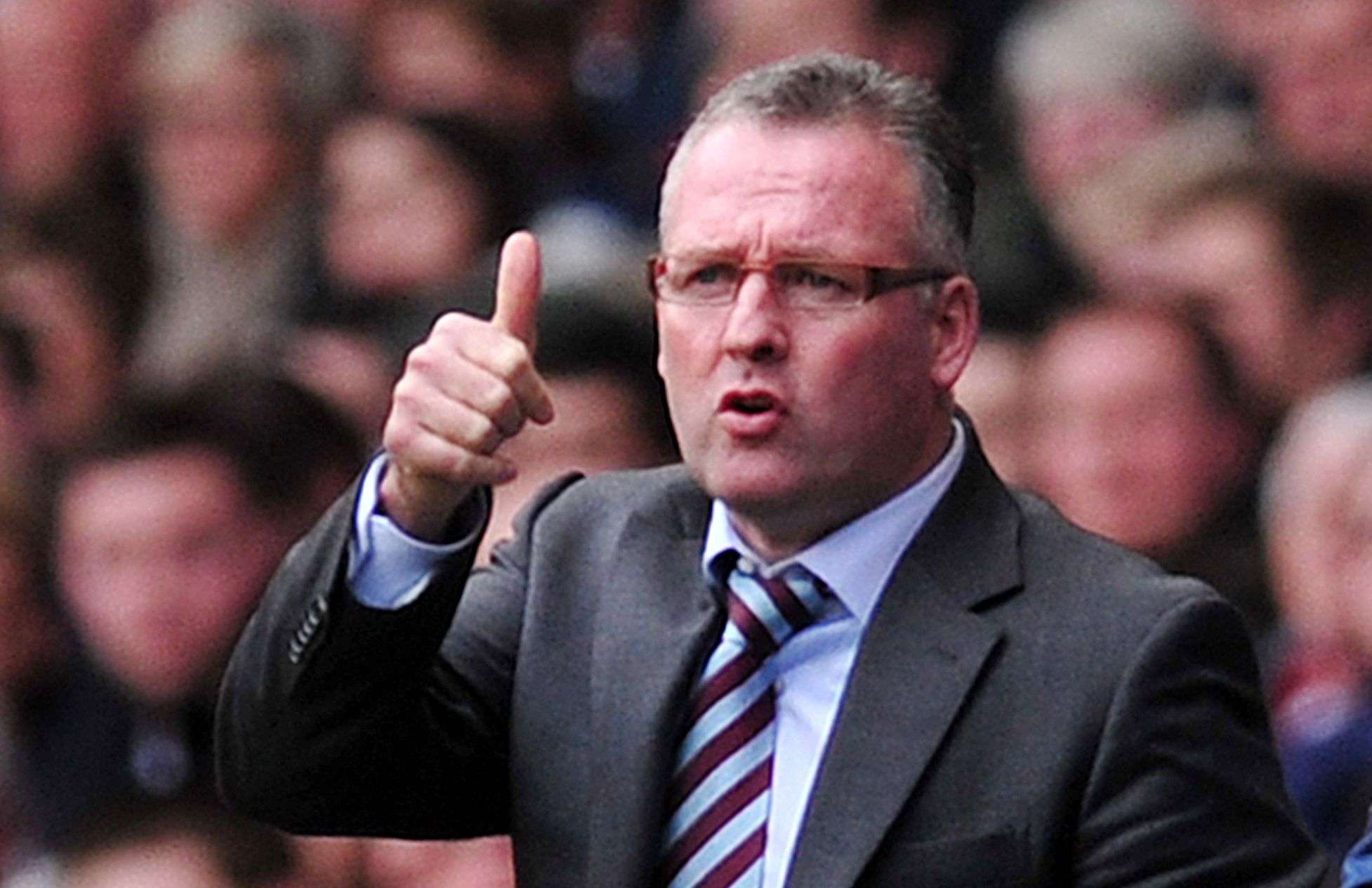 Aston Villa manager Paul Lambert