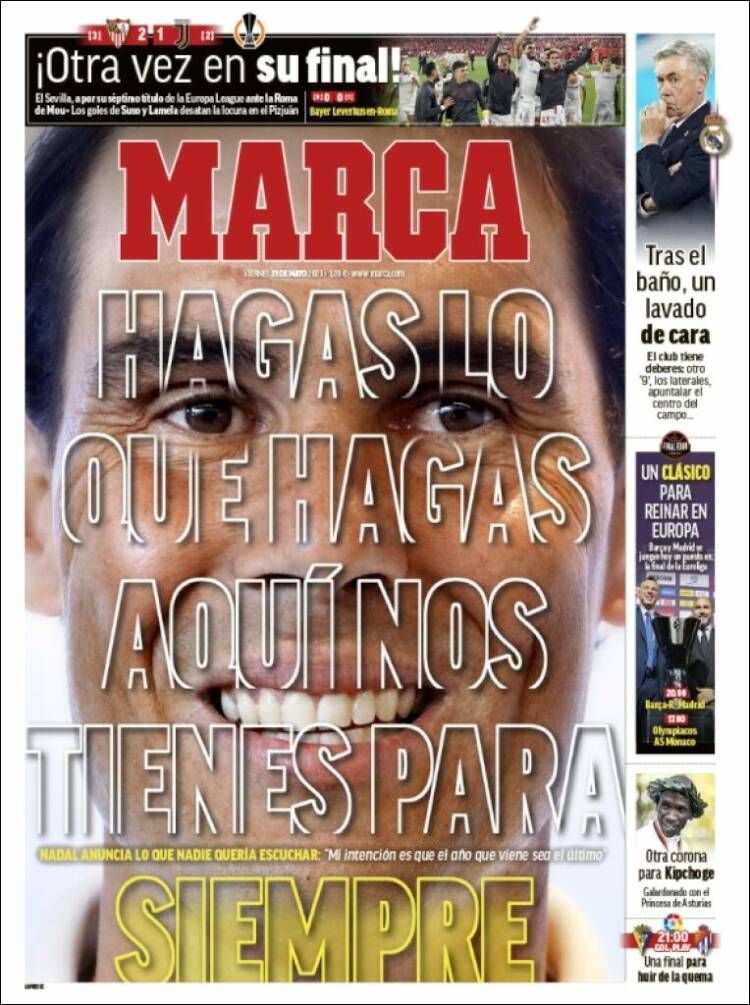 Portada del diario Marca 19 de mayo de 2023