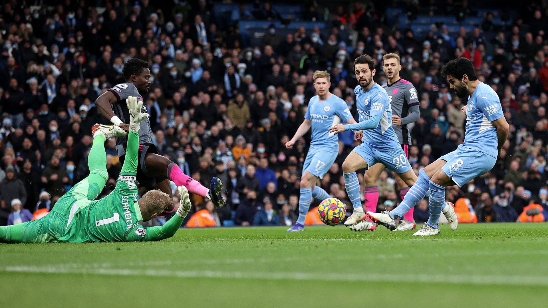 Ilkay Gundogan Manchester City Leicester 2021-22