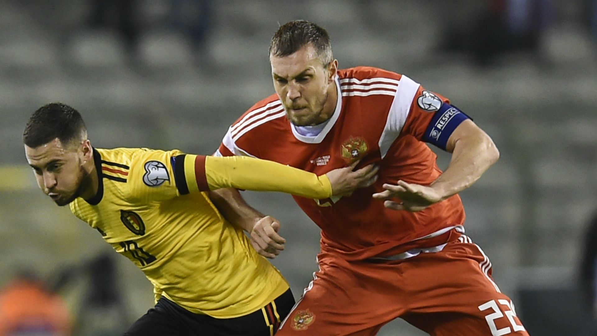 Eden Hazard Artem Dzyuba EURO 2020 Quali 2019