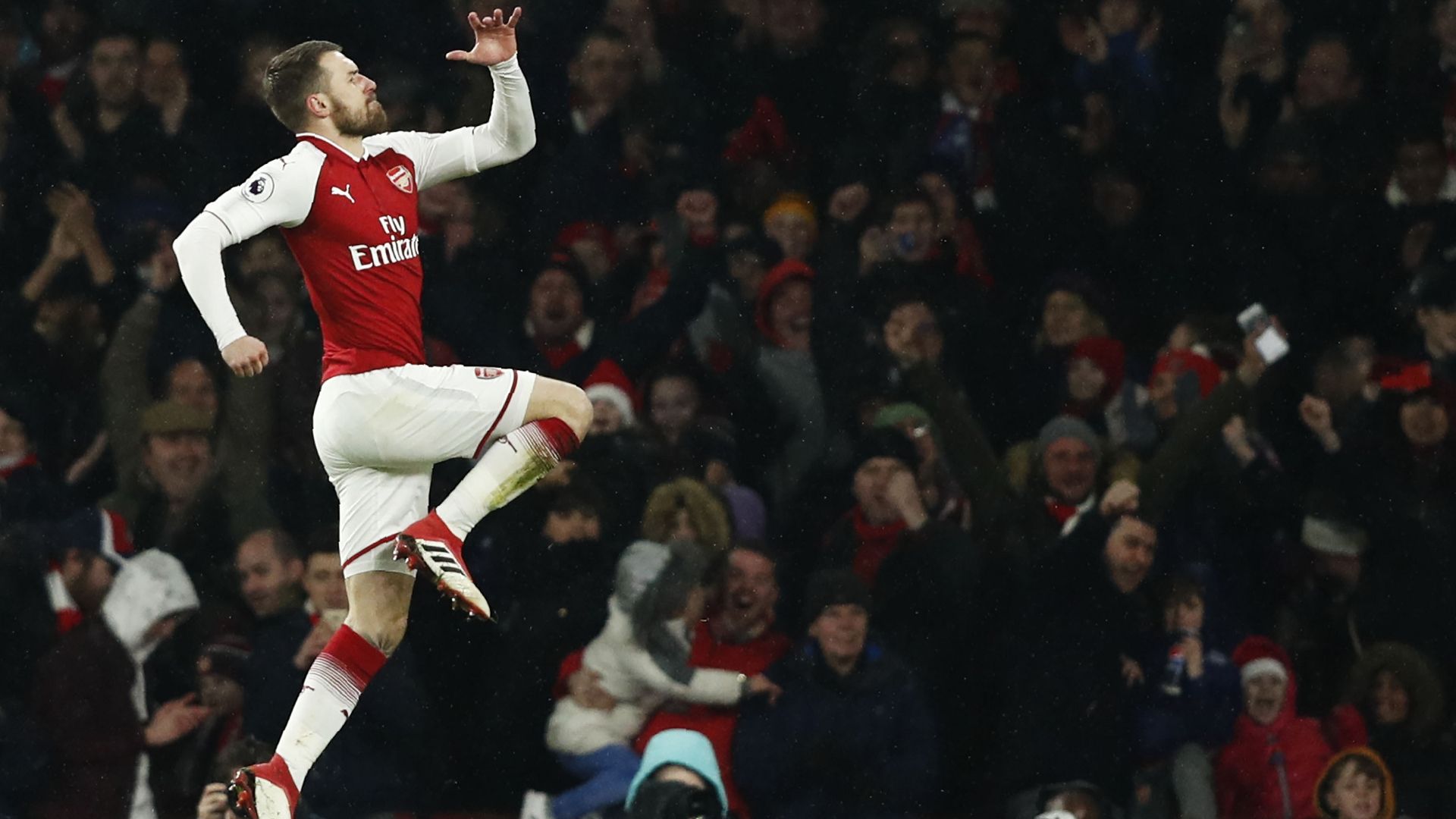 Aaron RamseyPierre-Emerick Aubameyang Arsenal Everton