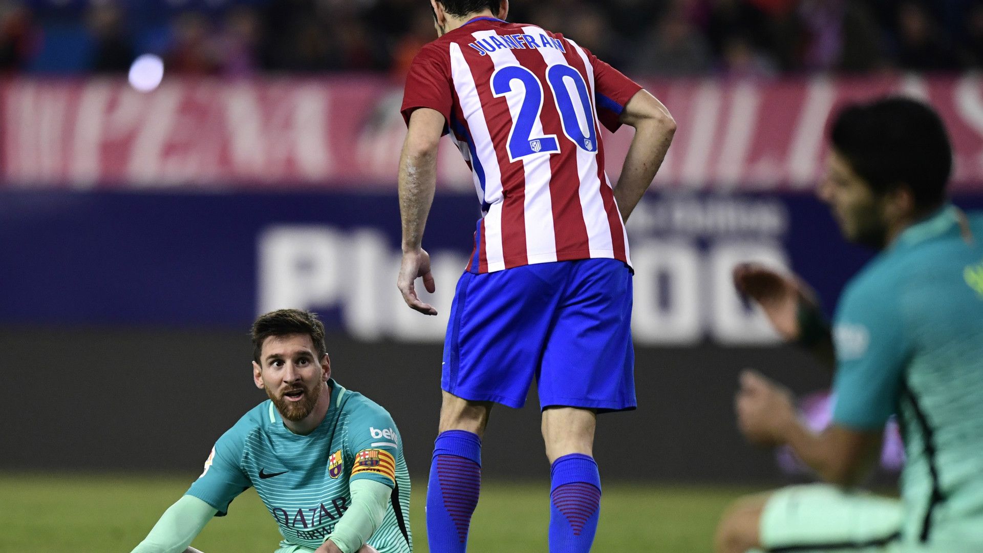 Messi Juanfran Atletico Madrid Barcelona Copa del Rey