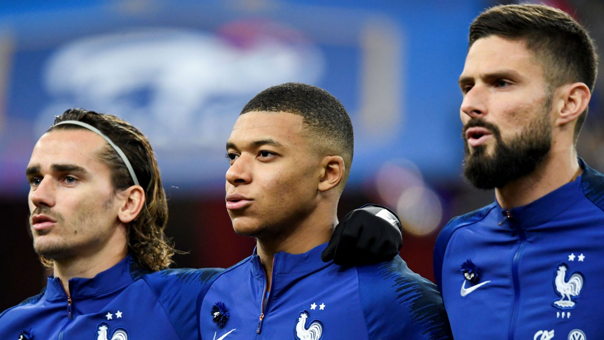 Antoine Griezmann Olivier Giroud Kylian Mbappe France
