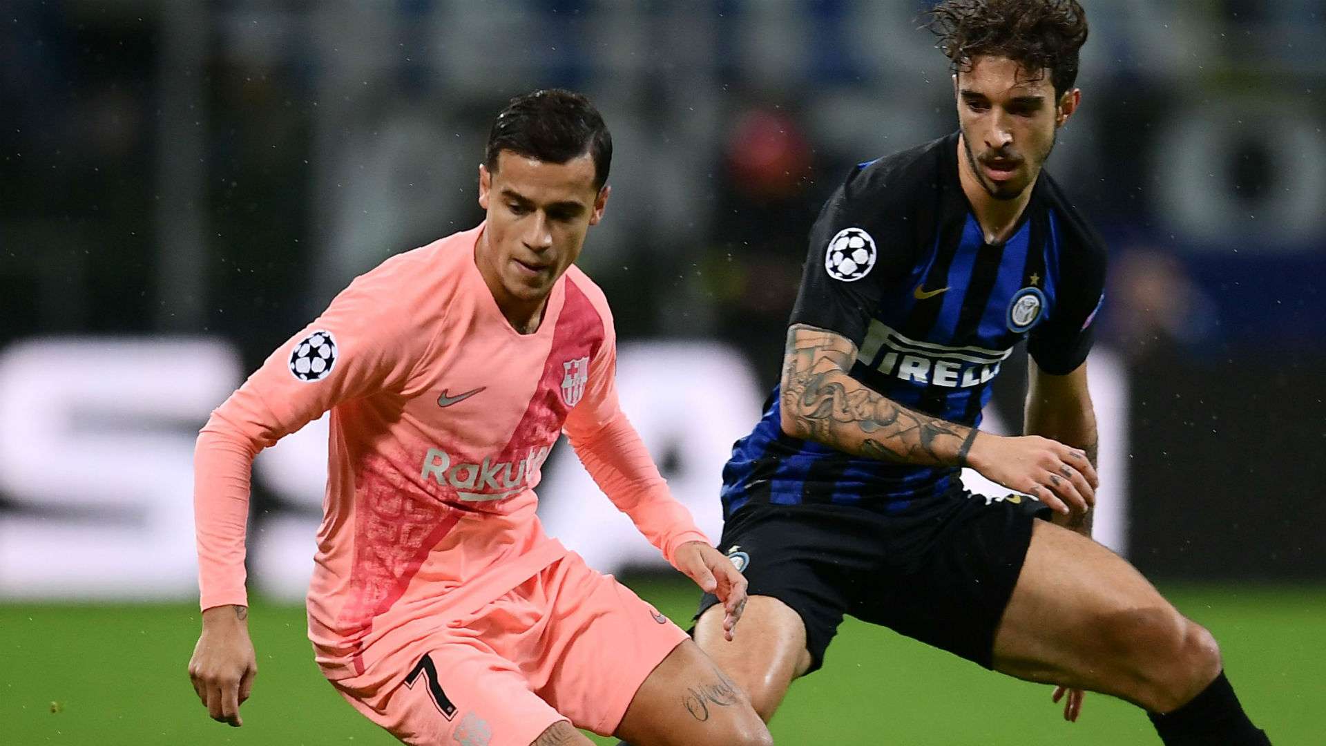 Coutinho Vrsaljko Inter Barcelona Champions League