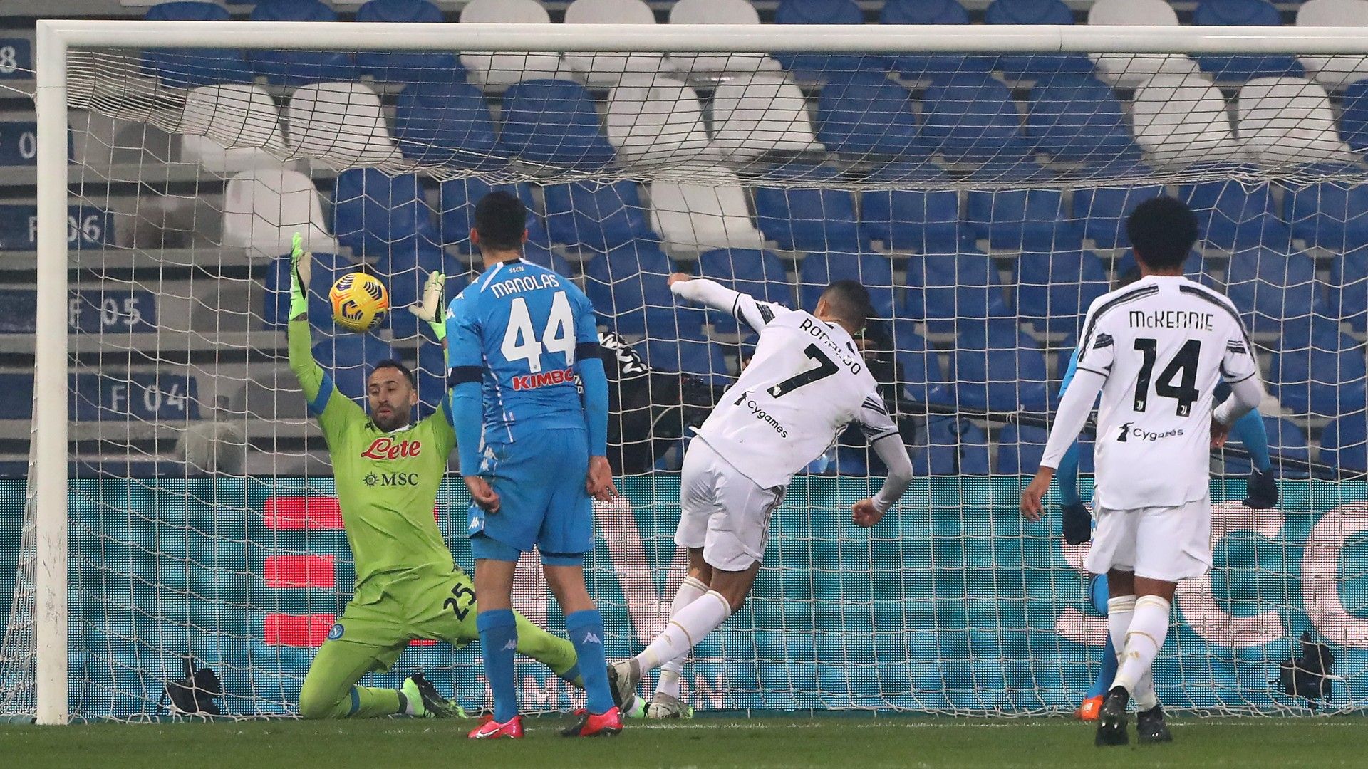 Cristiano Ronaldo goal Juventus Napoli Supercup