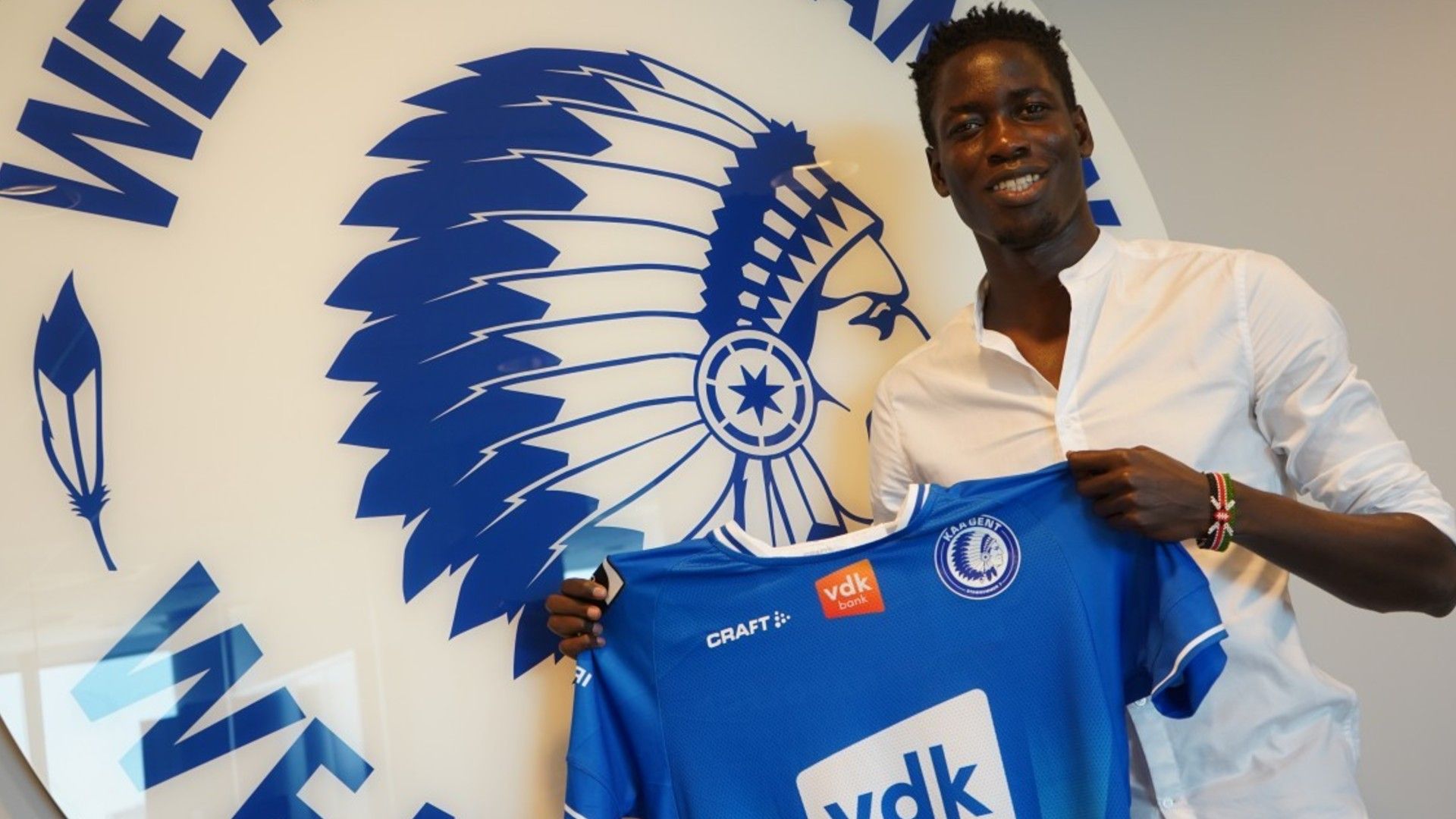 Joseph Okumu signs for KAA Gent in Belgium.