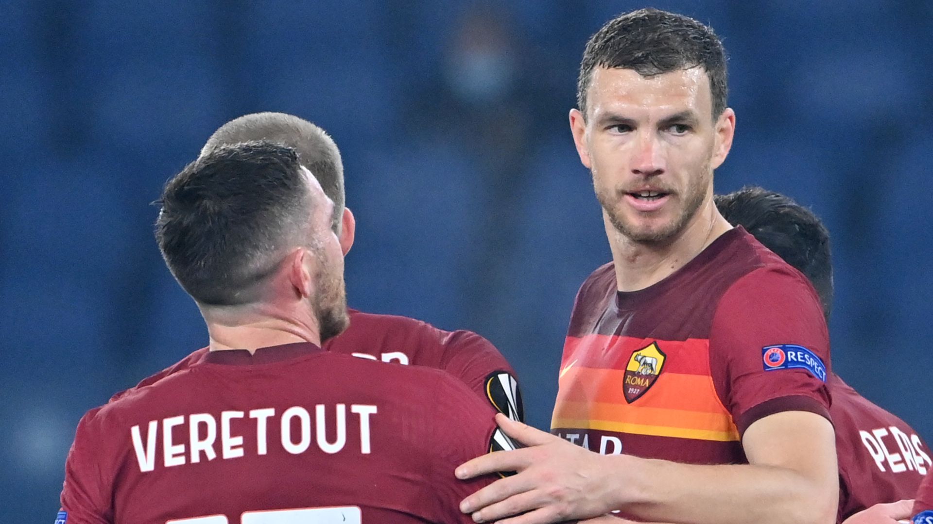 Edin Dzeko - Roma Braga - Europa League 2020/21
