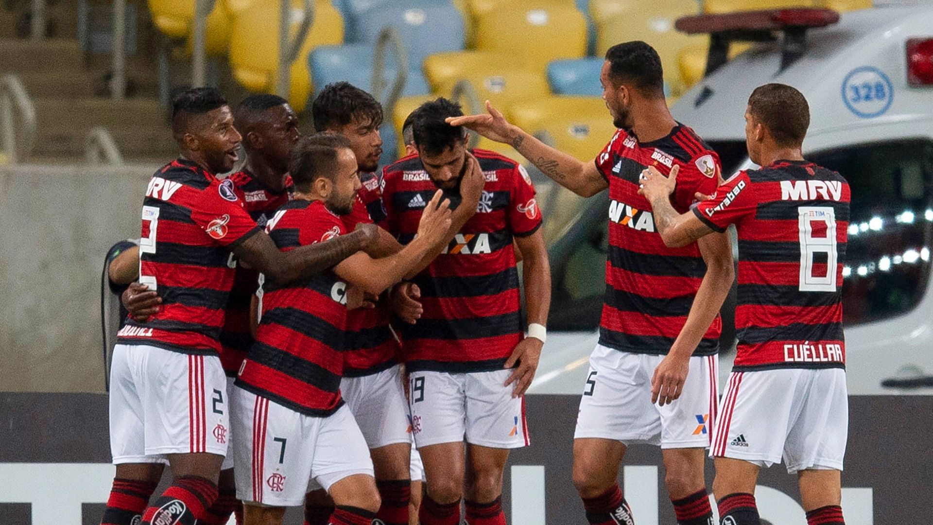 Henrique Dourado Flamengo Santa Fe 18042018 Copa Libertadores