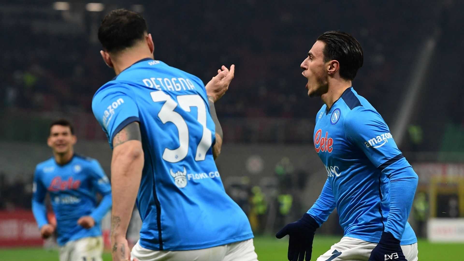 Eljif Elmas AC Milan vs Napoli Serie A 2021-22