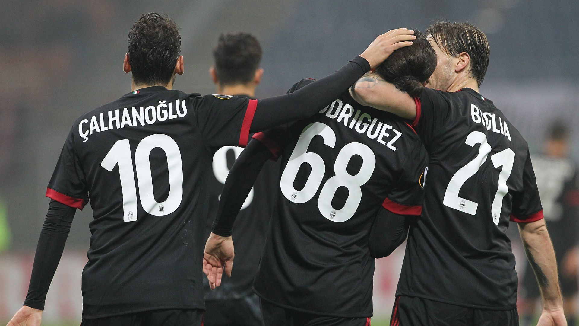 Hakan Calhanoglu Lucas Biglia Ricardo Rodriguez Milan