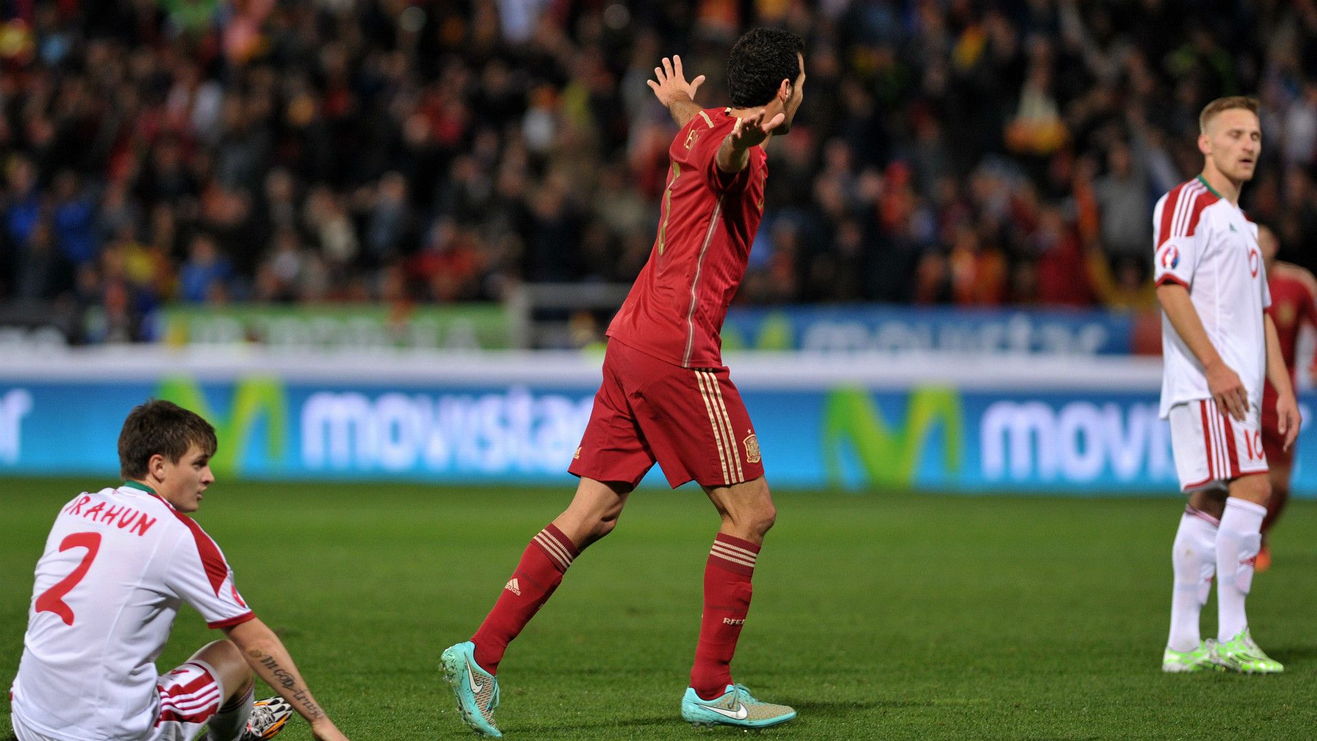 Sergio Busquets Spain Belarus Euro 2016 Qualifying 15112014