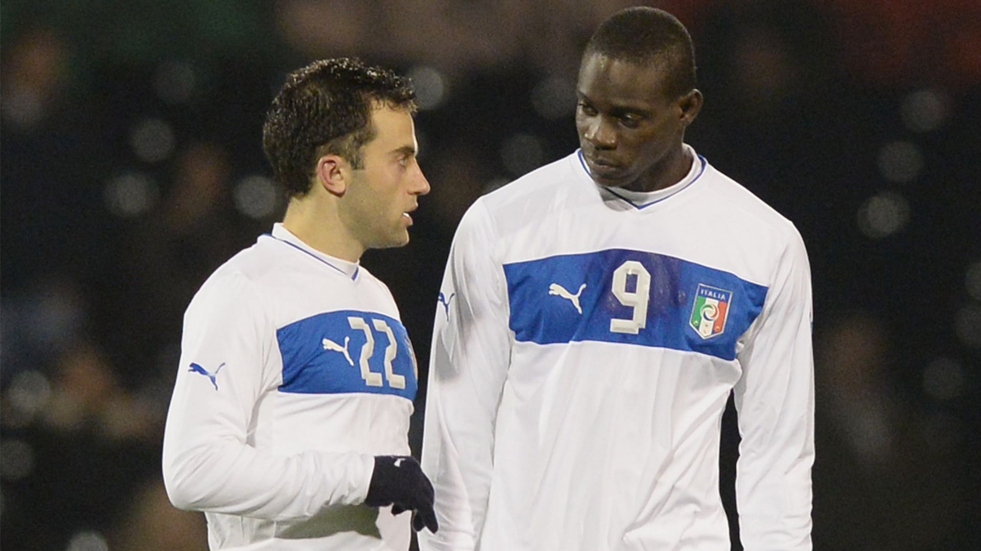 Mario Balotelli Giuseppe Rossi Italy