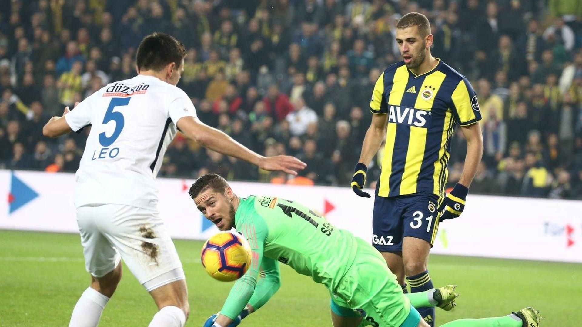 Islam Slimani Ibrahim Sehic Fenerbahce Erzurumspor 12172018