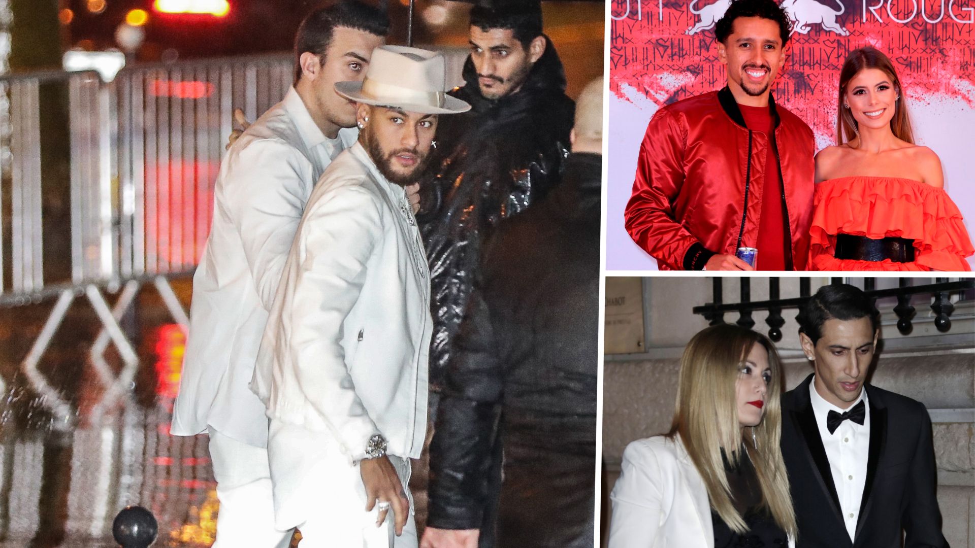 PSG Party Neymar Marquinhos Di Maria Paris