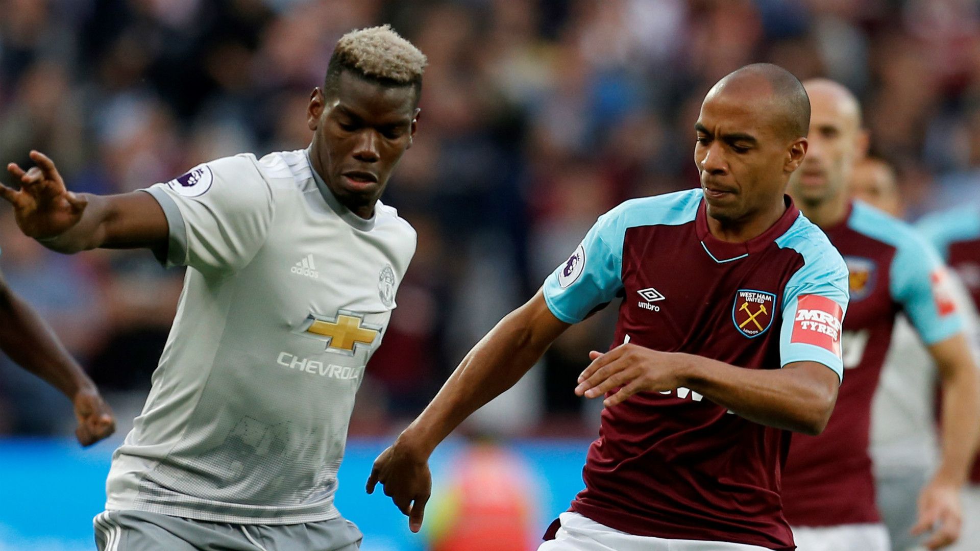 Paul Pogba Joao Mario Manchester United West Ham 2017-18