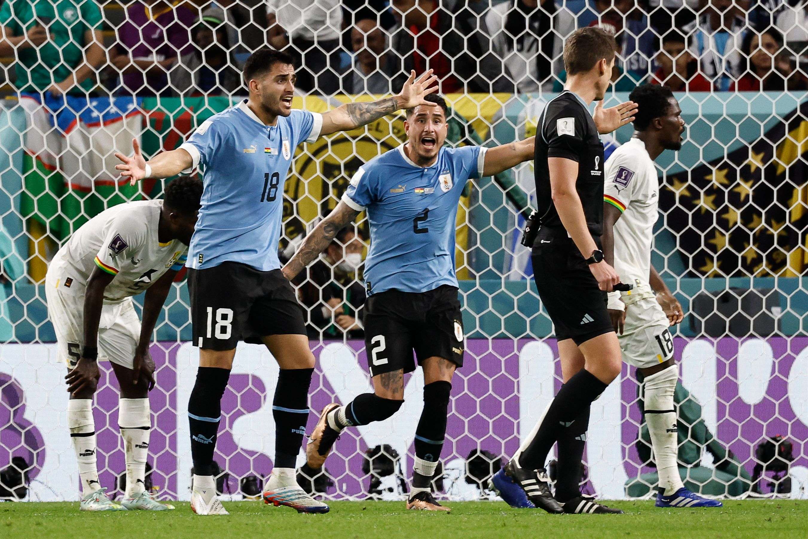 Uruguay player protests 2022