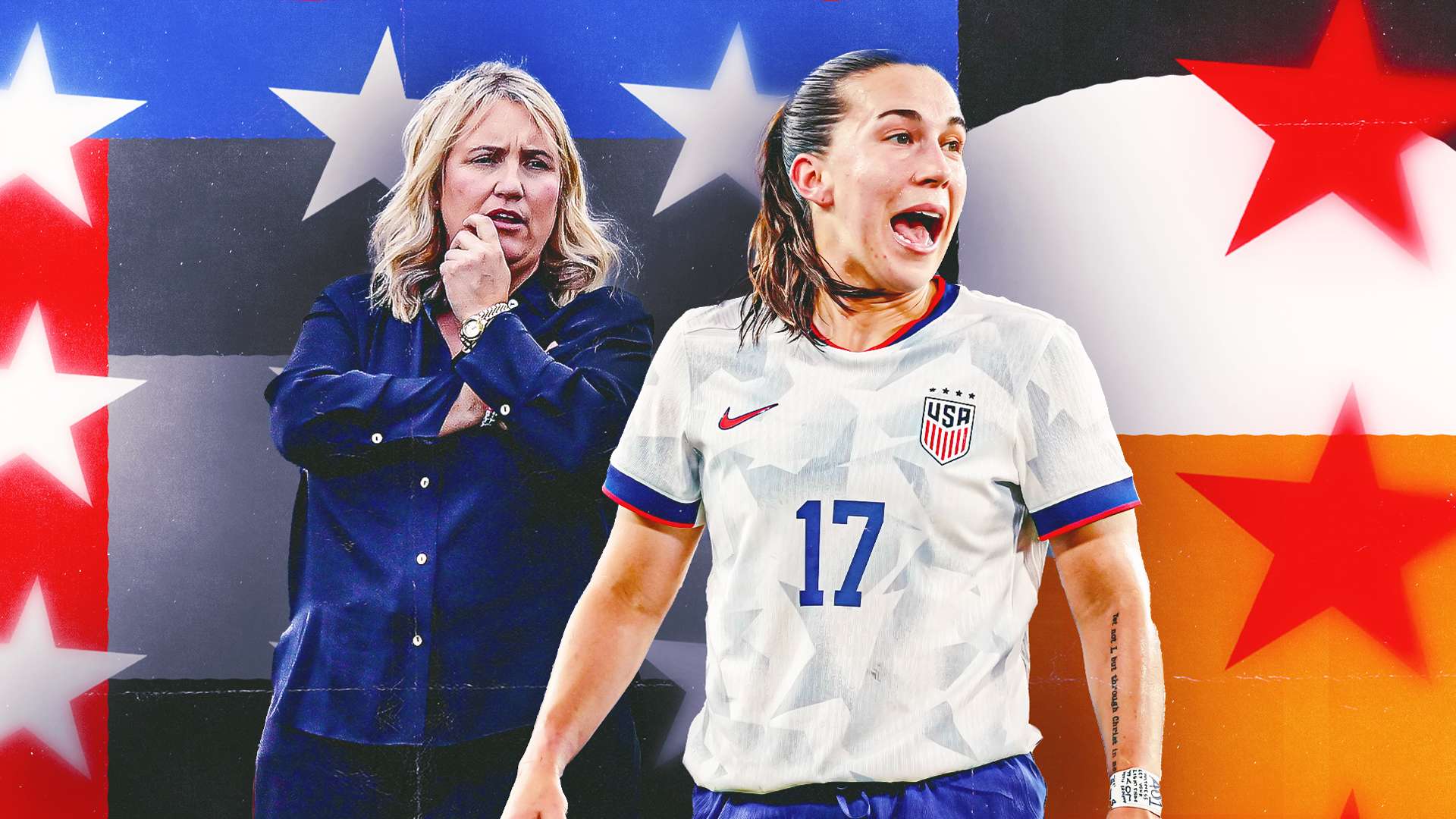 Emma Hayes, Sam Coffey USWNT