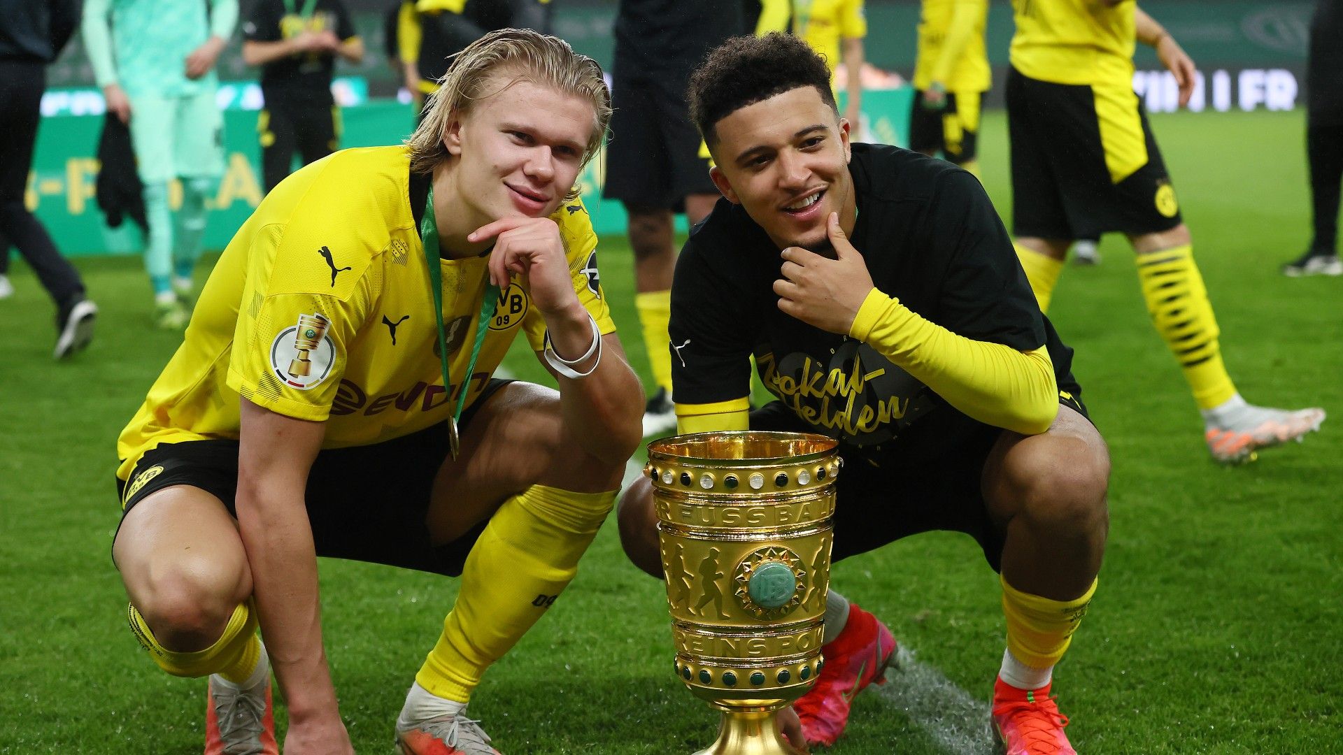 Erling Haaland Jadon Sancho Dortmund 2021