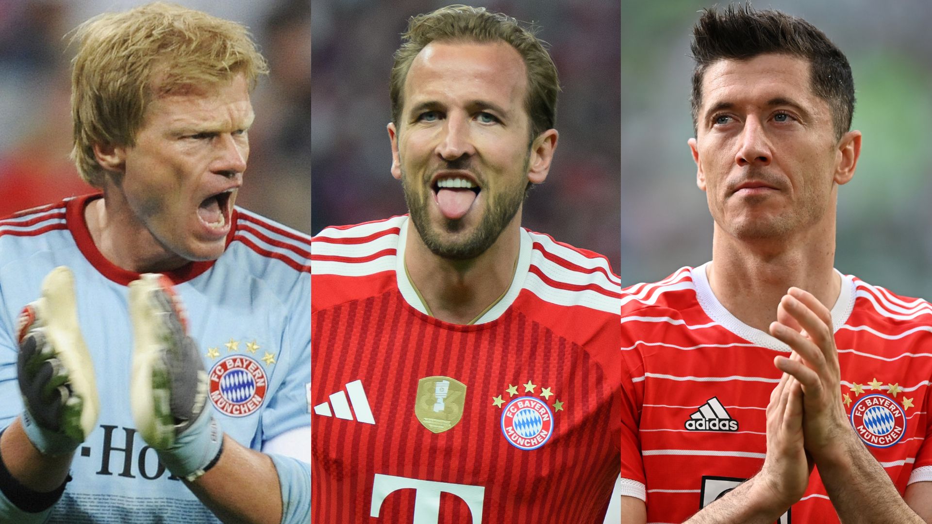 Harry Kane Oliver Kahn Robert Lewandowski