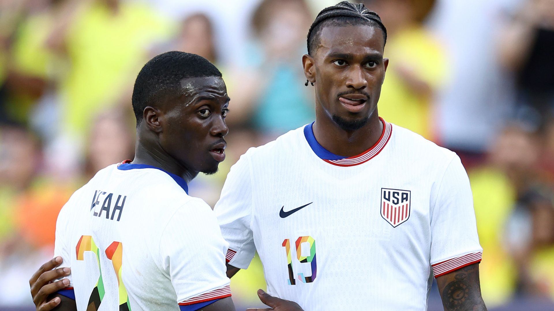 Haji Wright Tim Weah USMNT 2024