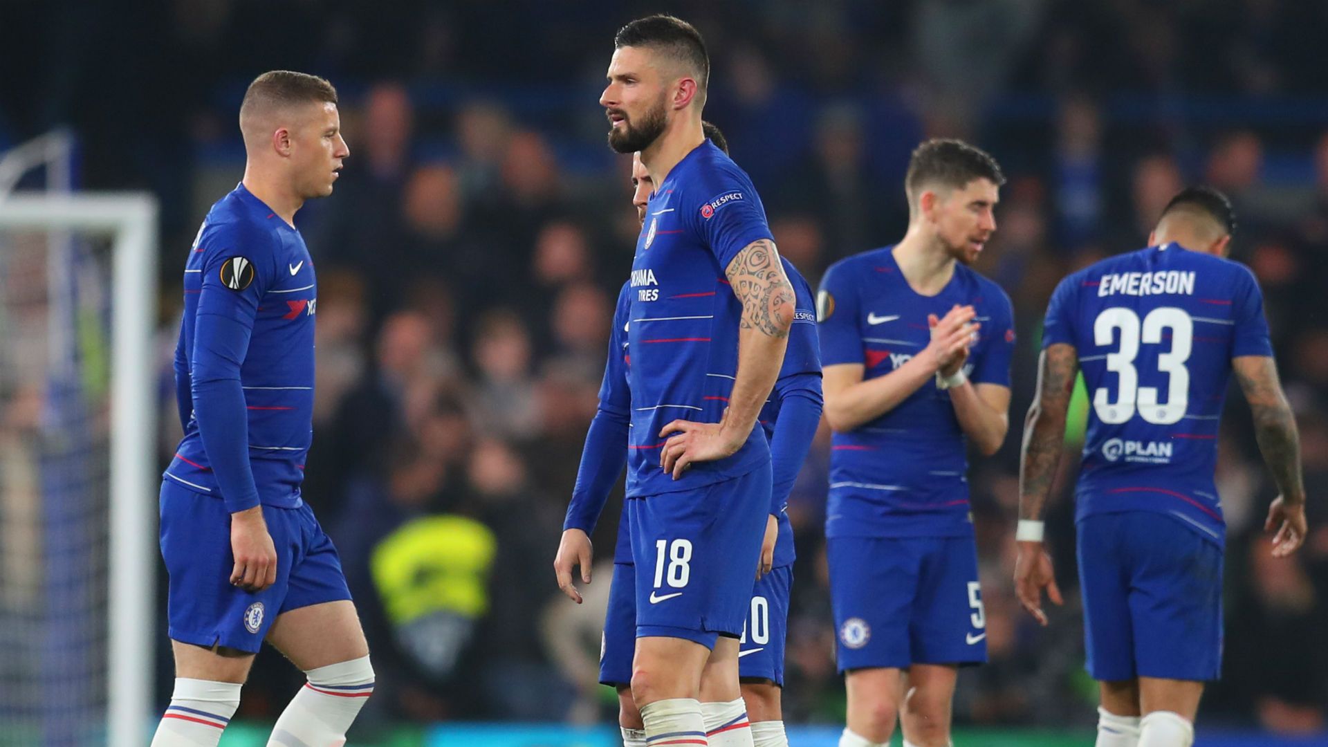 Ross Barkley Olivier Giroud Chelsea Europa League 2019