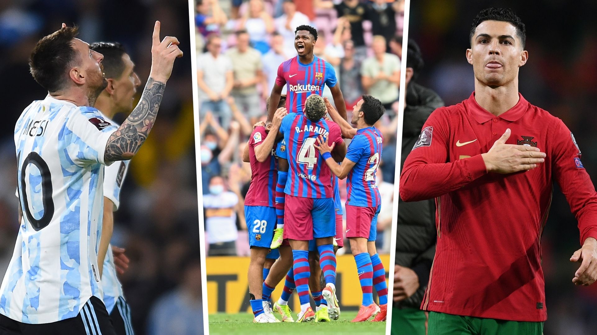 Messi Ronaldo Ansu Fati