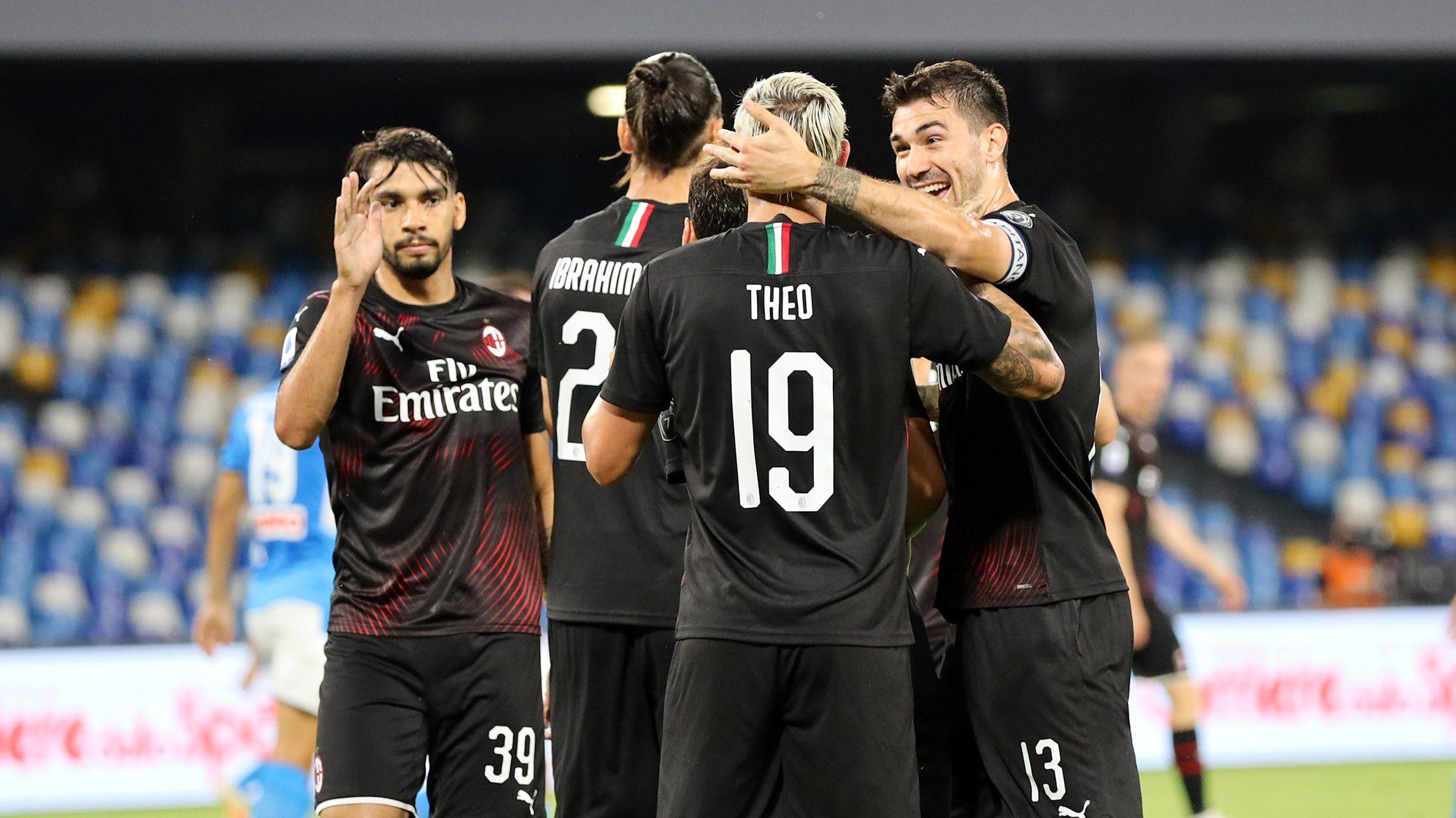 Theo Hernandez Napoli Milan Serie A