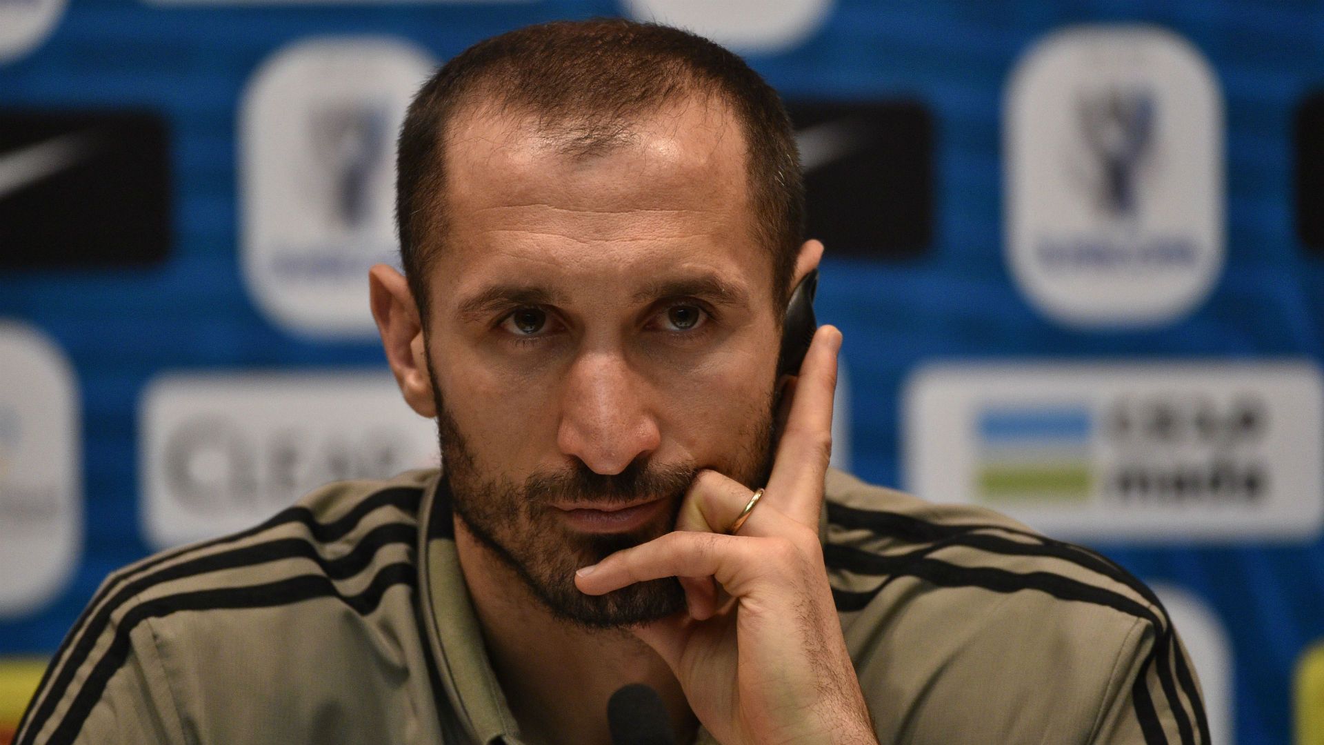Giorgio Chiellini Juventus Milan press conference