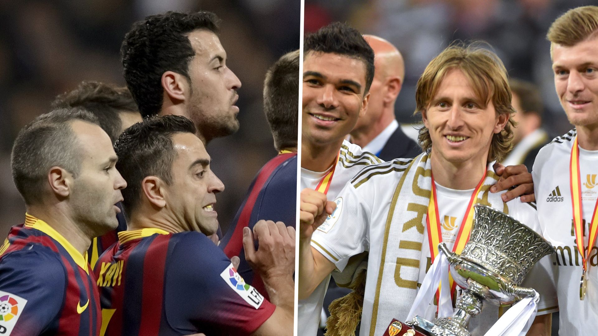 Modric, Kroos, Casemiro, Iniesta, Xavi, Busquets