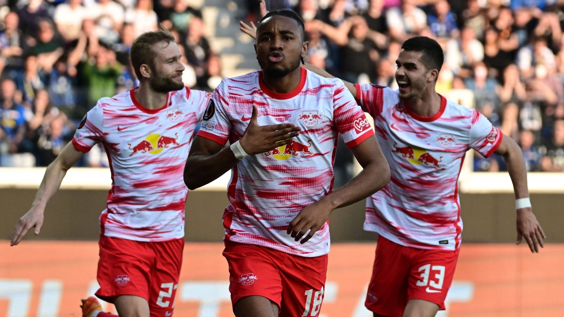 Christopher Nkunku RB Leipzig Europa League 14042022