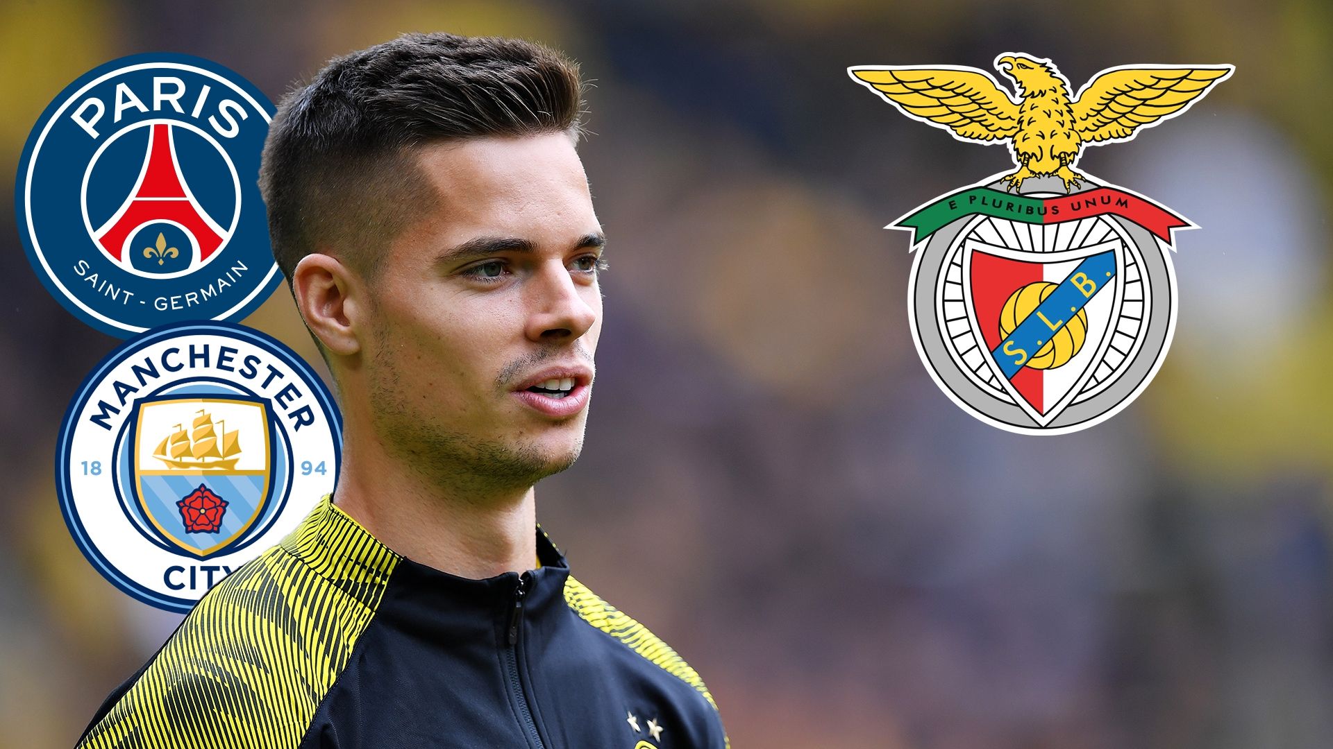 GFX Julian Weigl Benfica Man City PSG