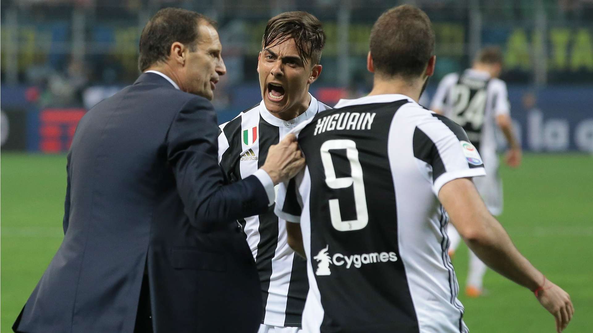 Allegri Dybala Higuain Inter Juventus Serie A 29042018